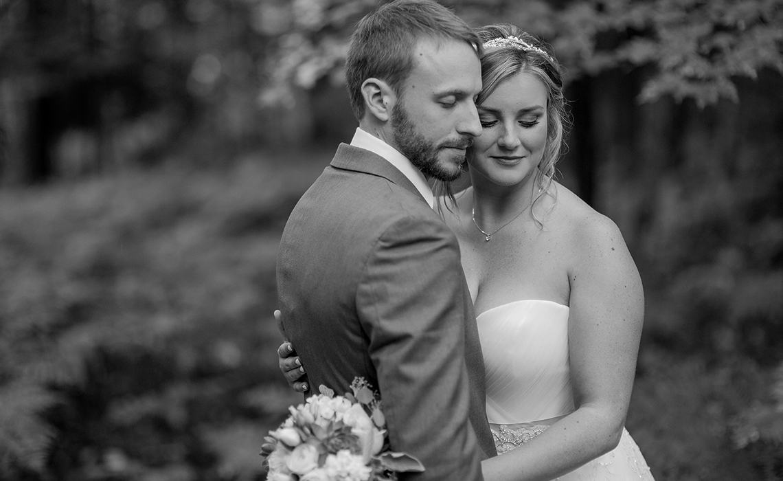 This elegant and stylish couple enjoy their bridal session at the Frog Pond Village in Interlochen, Michigan.