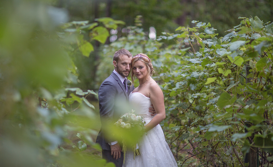 Rustic Outdoors Northern Michigan Vineyard Wedding in Interlochen, Michigan.